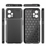 OnePlus Nord CE 2 Lite (5G) Carbon Fiber Flexible Plastic Back Case - Black