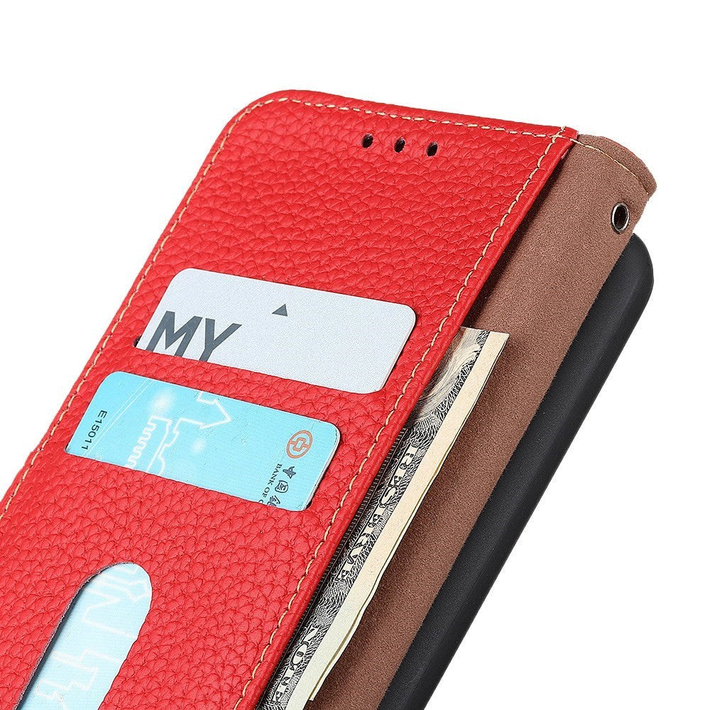 OnePlus Nord CE 2 Lite (5G) KHAZNEH Genuine Leather Flip Case - Red