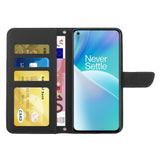 OnePlus Nord 2T (5G) Wallet Case w. Strap - Butterfly Engraving - Black