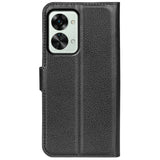 EIDERWOOD OnePlus Nord 2T (5G) Faux Leather Flip Case with Cardholder & Stand Function - Black