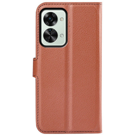 EIDERWOOD OnePlus Nord 2T (5G) Faux Leather Flip Case with Cardholder & Stand Function - Brown
