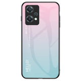 OnePlus Nord CE 2 Lite (5G) Case with Glass Back - Hello - Pink / Blue