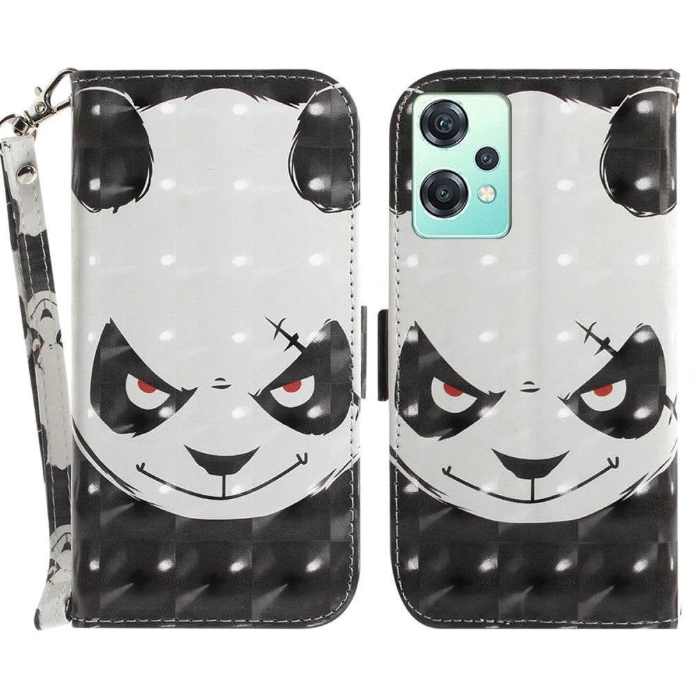 OnePlus Nord CE 2 Lite (5G) Light Spot Leather Flip Case - Angry Panda