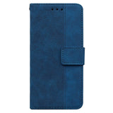 OnePlus Nord 2T (5G) Flip Case with Wallet & Strap - Geometry Pattern - Blue