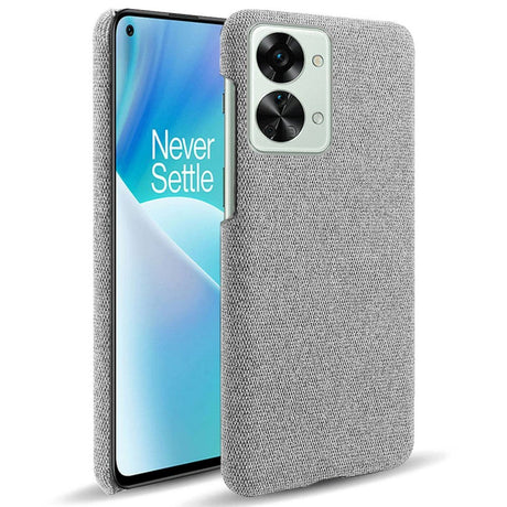 OnePlus Nord 2T (5G) Fabric Plastic Case - Light Grey