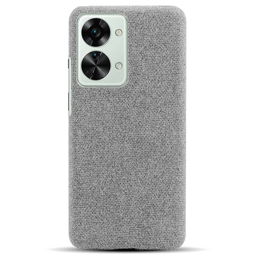 OnePlus Nord 2T (5G) Fabric Plastic Case - Light Grey