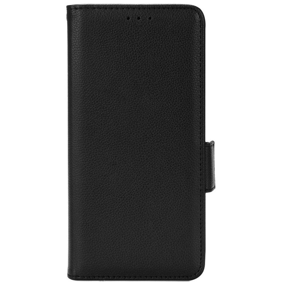 Doogee N40 Pro Litchi Leather Wallet Case - Black