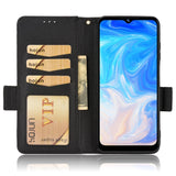 Doogee N40 Pro Litchi Leather Wallet Case - Black