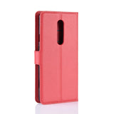 OnePlus 7 Pro Litchi Texture Leather Wallet Case Red