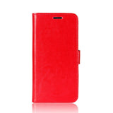 Nokia 4.2 Shiny Leather Wallet Case Red