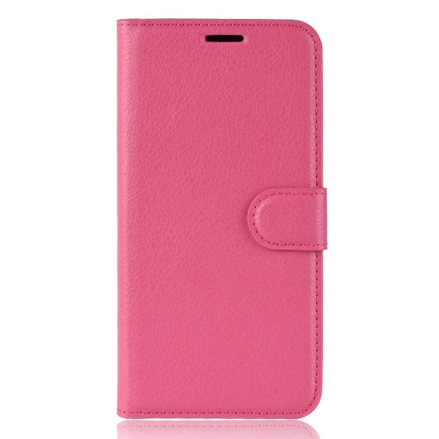 Nokia 2.3 Litchi Leather Wallet Case - Pink