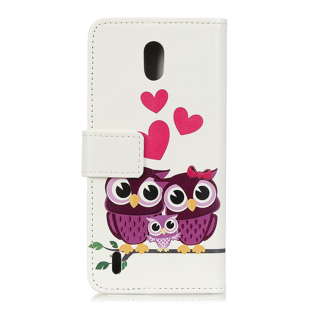 Nokia 1.3 Leather Wallet Case Owl Family