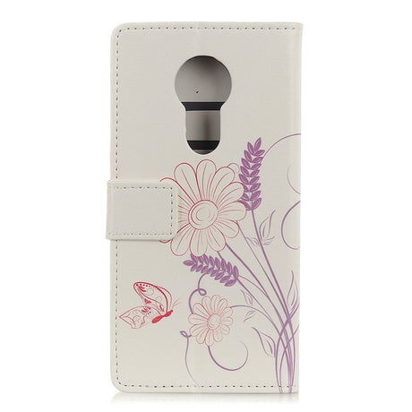 Nokia 5.3 Leather Wallet Case - Flowers and butterfly