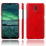 Nokia 2.3 Leather Case Plastic - Red