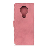 Nokia 5.3 KHAZNEH Retro Leather Wallet Case - Pink