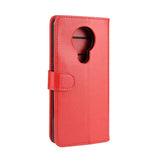 Nokia 5.3 Shiny Leather Wallet Case Red