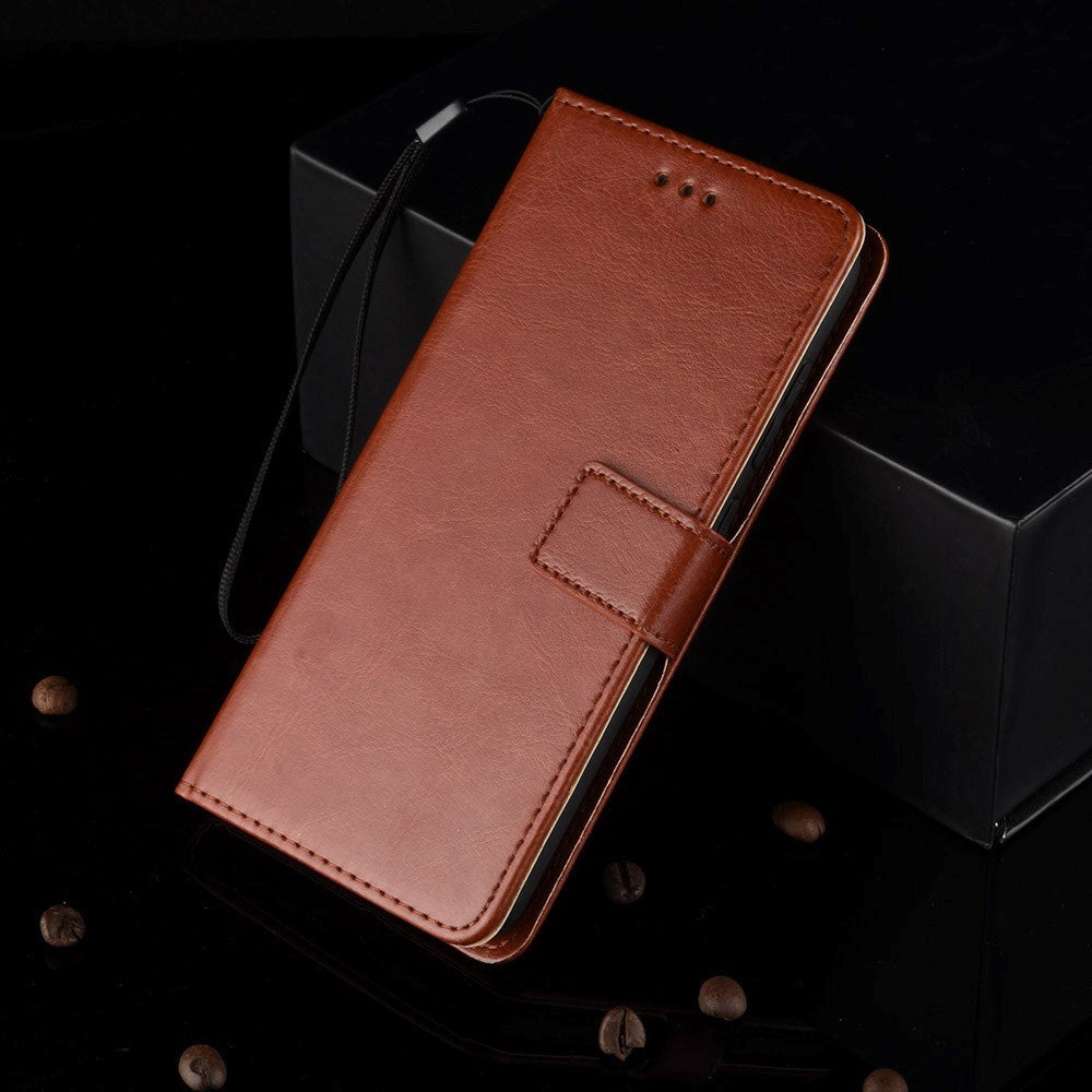 Nokia 8.3 (5G) Blank Neutral Leather Wallet Case & Stand - Brown