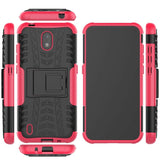 Nokia 1.3 Cool Tyre Tough Case w. Stand - Black / Pink