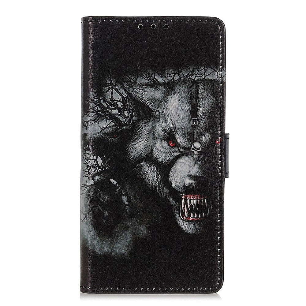 Nokia 3.4 Leather Wallet Case - Wolf