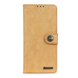 Nokia 3.4 KHAZNEH Retro Leather Wallet Case - Khaki