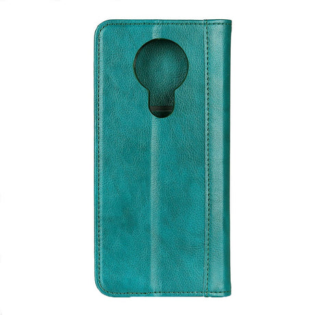 Nokia 3.4 Litchi Texture Leather Wallet Case - Green