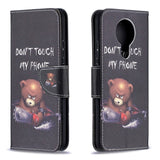 Nokia 3.4 Leather Wallet Case - Evil Teddy