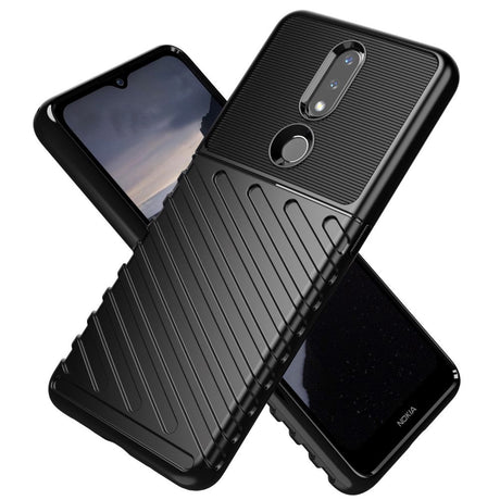 Nokia 2.4 Thunder Series Twill Plastic Case - Black