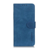 Nokia 1.4 KHAZNEH Retro Leather Wallet Case - Blue