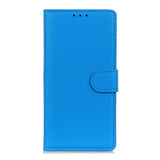 Nokia G50 Litchi Leather Wallet Case - Blue