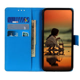 Nokia G50 Litchi Leather Wallet Case - Blue