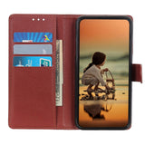 Nokia G50 Litchi Leather Wallet Case - Brown