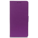 Nokia C2 2nd Edition PU Leather Wallet Case - Purple