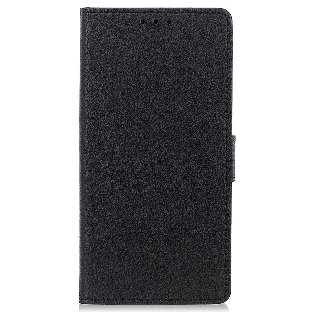 Nokia C2 2nd Edition PU Leather Wallet Case - Black