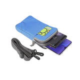 Universal Beltpack For Smartphones w. Carabiner & Strap - Blue - (Max . Phone: 170 x 95 x 15 mm)