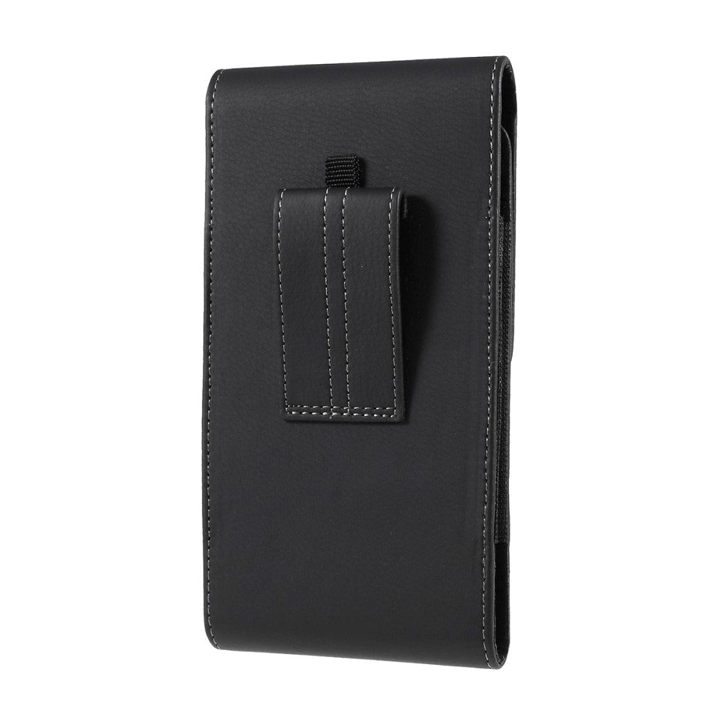 Universal Oxford Cloth Leather Belt Case For Phone - XXL - Black - (Max. Phone: 160 x 80 x 16 mm)