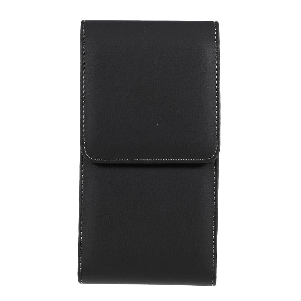 Universal Oxford Cloth Leather Belt Case For Phone - XXL - Black - (Max. Phone: 160 x 80 x 16 mm)