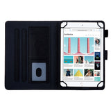 Universal Tablet Leather Case w. Card holder 9-10.5" - Black