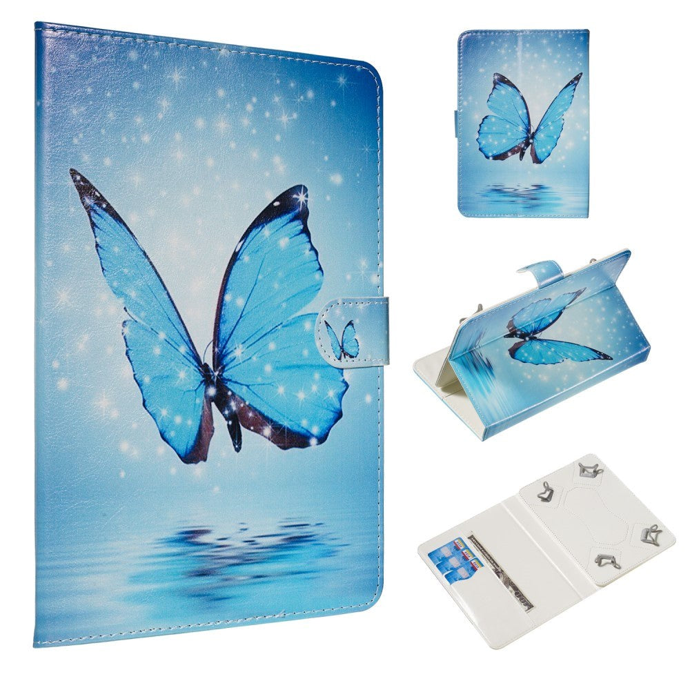 Universal Case w. Blue Butterflies Motif 6-7.5"
