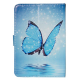 Universal Case w. Blue Butterflies Motif 6-7.5"