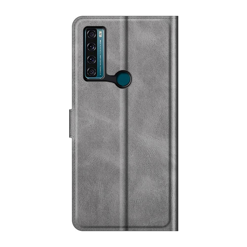 TCL 20 SE Wallet Case & Stand - Grey