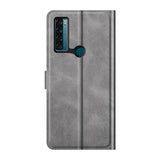 TCL 20 SE Wallet Case & Stand - Grey