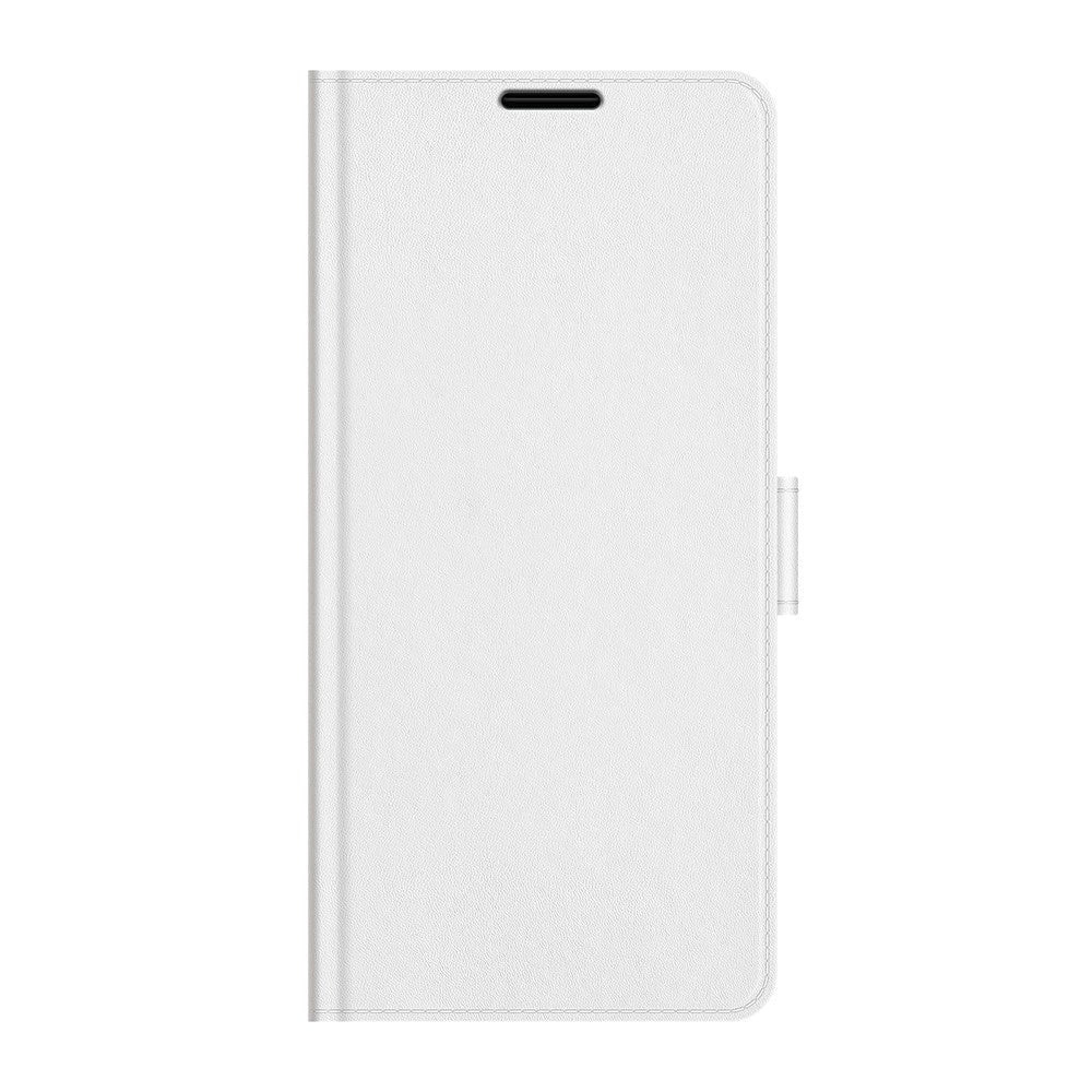 TCL 20 SE Glossy Leather Wallet Case - White