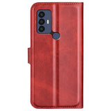 TCL 305 / 306 / 30 SE / 30E Wallet Case & Stand - Red