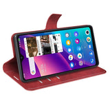 TCL 305 / 306 / 30 SE / 30E Wallet Case & Stand - Red