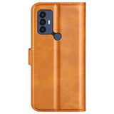 TCL 305 / 306 / 30 SE / 30E Wallet Case & Stand - Light Brown