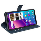 TCL 305 / 306 / 30 SE / 30E Wallet Case & Stand - Blue