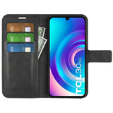 TCL 30 (4G) / (5G) Wallet Case & Stand - Black