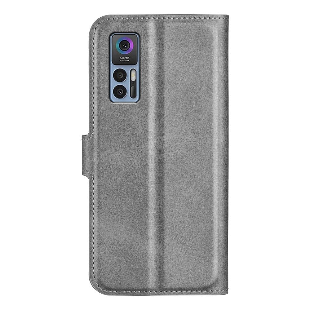 TCL 30 (4G) / (5G) Wallet Case & Stand - Grey