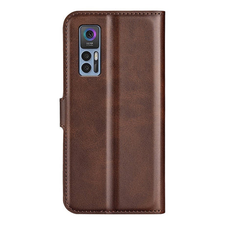 TCL 30 (4G) / (5G) Wallet Case & Stand - Dark Brown