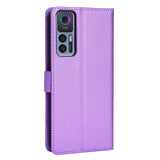 TCL 30 (4G/5G) / 30+ Leather Flip Case with Diamond Texture - Purple